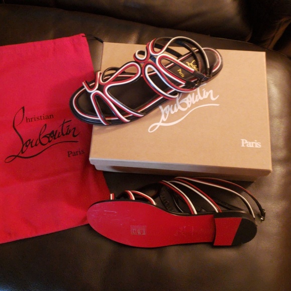 Christian Louboutin Shoes - Christian Louboutin Zenosandy flat nappa sandal